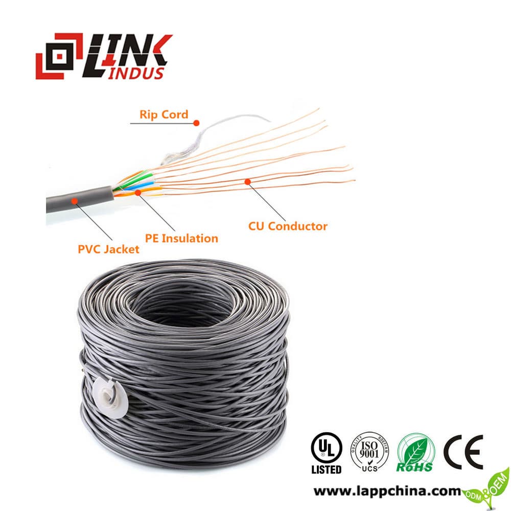 lan cable CAT5E cable with fluke test 1_0G high speed